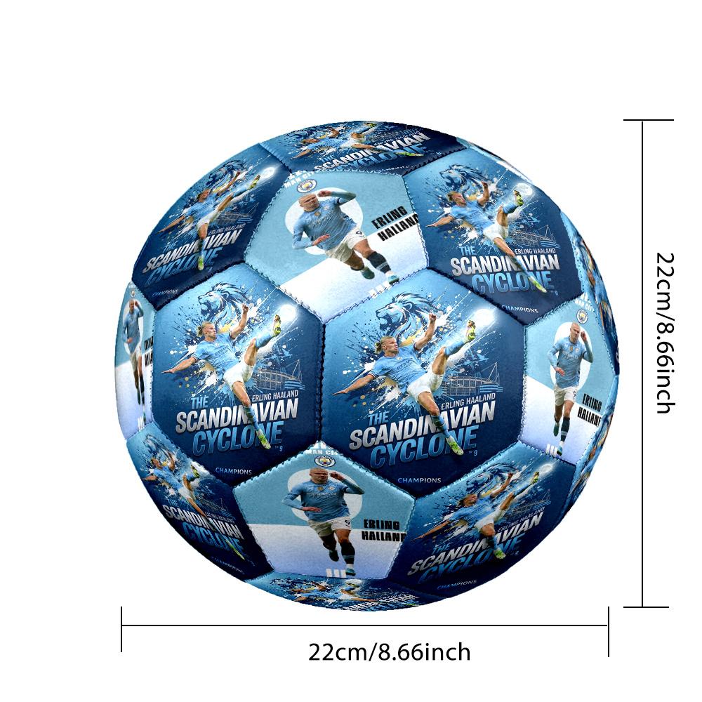 Haaland Norway Football Soccer Ball Size 5 Football Machinestitched Indooroutdoor Universal Football Surprise Collection Gift