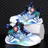 Boys Shoes 2025 Spring and Autumn New Children's Breathable Basketball Shoes Sports Shoes Middle and Older Children's Rotating Buckle Classmates Summe