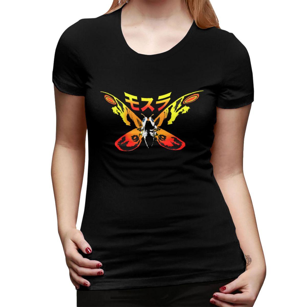 

Mosura Mothra Exclusive TShirt for Women Crew Neck Streetwear T Shirts Womens Short Sleeve Summer Clothes Tops 4XL