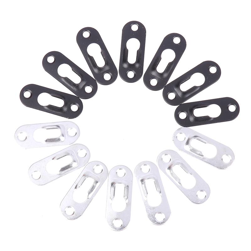 20Pcs/Set Picture Hangers 44Mmx16Mm Metal Keyhole Hanger Fasteners For Picture Photo Frame Furnniture Cabinet Accessory