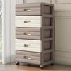 Armário de Armazenamento de Fenda Tipo Gaveta de 5 Camadas Armário de Armazenamento para Sala de Estar Doméstica Armário para Armazenamento de Brinquedos Armário Estreito Mesa de Cabeceira Simples