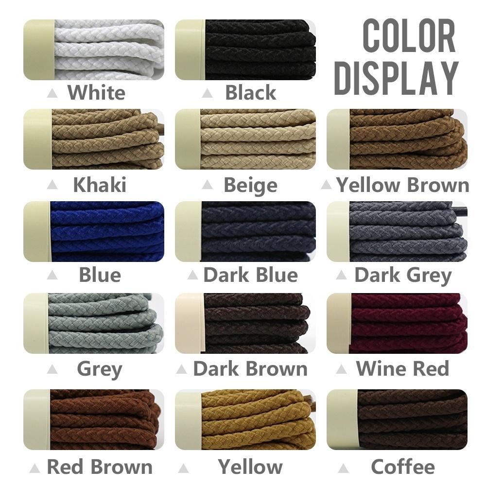 1Pair Strong Round Shoe laces Sneaker Shoelaces High Top Outdoor Walking Hiking Boot Laces Shoes Strings Quality Bold Shoelace