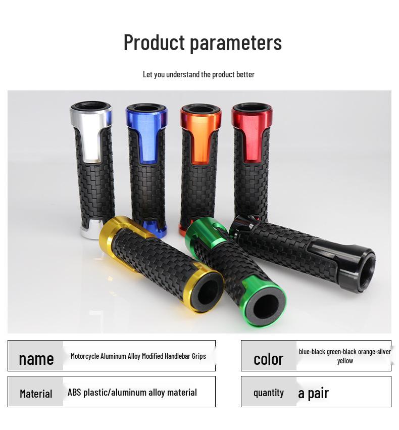 CNC Motorcycle & Electric Scooter Handlebar Grips for Street Sport Bikes