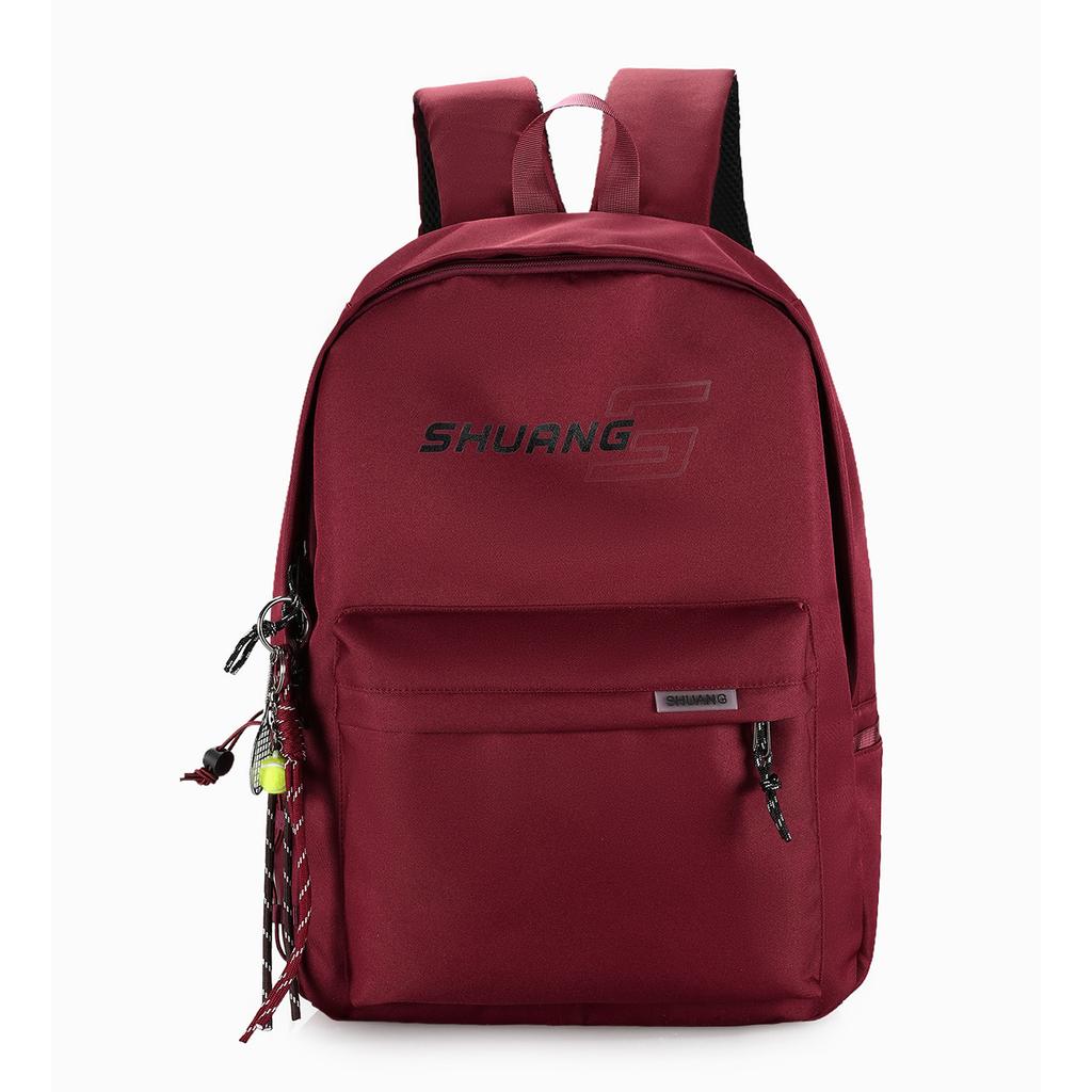 Schoolbag New Korean Version Simple Letter Backpack, Primary and Secondary School Schoolbag, Large Capacity and Light Men's and Women's Travel
