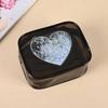 Women's Fashion Portable Sequin Love Heart Cosmetic Bag Zipper Pouch Cute Travel Toiletries Storage Bag