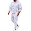 Conjunto de Moletom Unissex com Capuz e Calça Jogger de 2 Peças para Homens e Mulheres