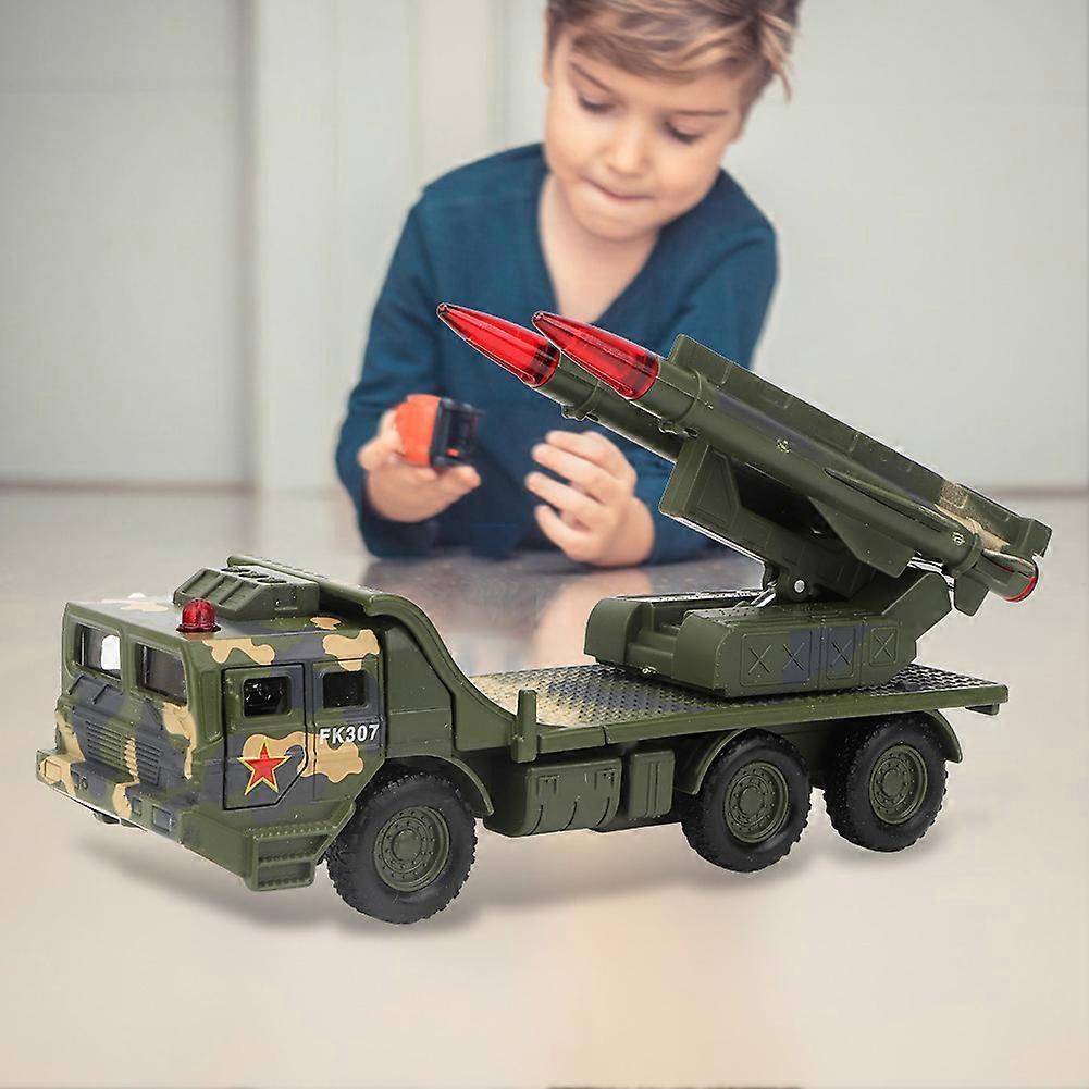 1:55 Mini Military Missile Car RC Vehicle Model Educational Children Toy (Green)