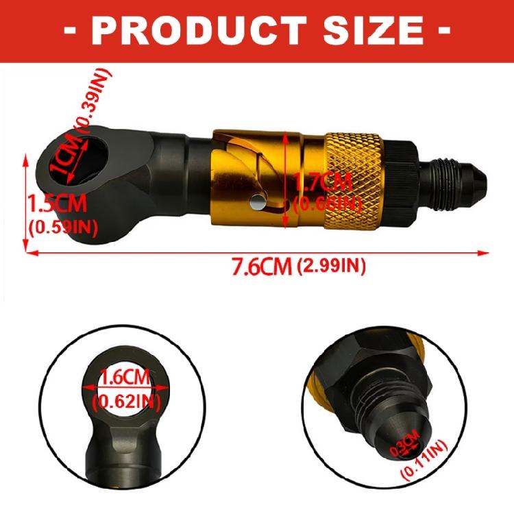 Easy Installation Aluminum Motorcycle Brake Hose Fluid Fast Release Connector Motorbike Quick Release Brake Line Adapter