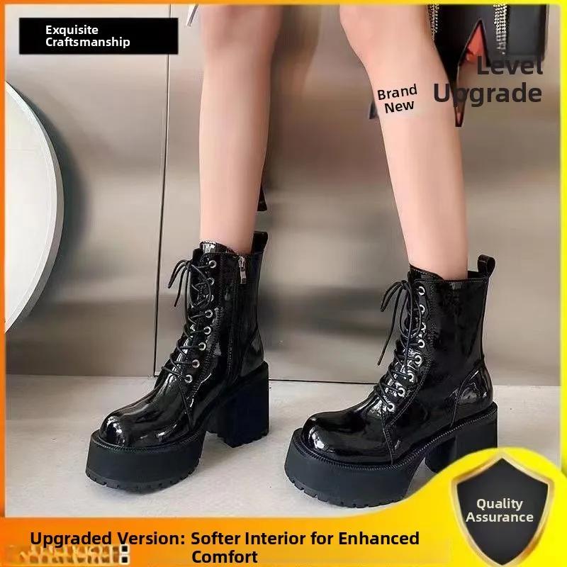 

Single boots women s short boots British style boots high heels fashion new autumn and winter 40