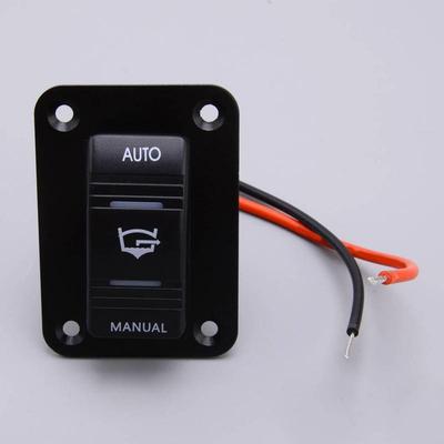 Blue LED 3 Way On-Off-On Car Marine Boat Bilge Pump Rocker Switch Panel