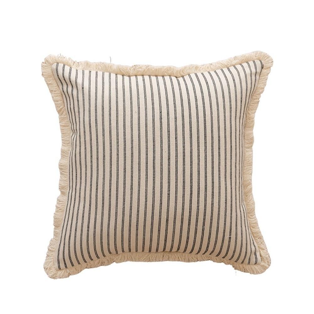 

Nordic Style Striped Throw Pillow Cover 50cm Cushion Cover Home Decor Back Cushion Cover Sofa чёрный
