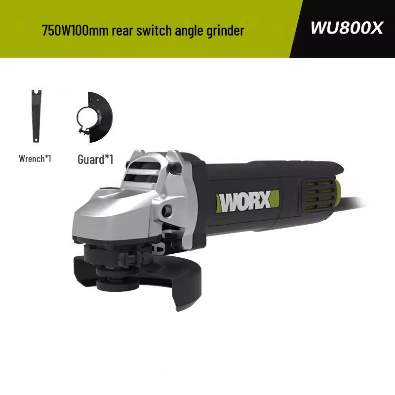 Wickes Angle Grinder Accessory Set: WU800X Head Shell, Carbon Brush, Gear Rotor, Stator, Switch Housing, Spindle.