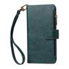 iPhone 18 PRO MAX Leather Grain Case with 9-Card Zipper Wallet Style, Apple 17E Protective Cover KT
