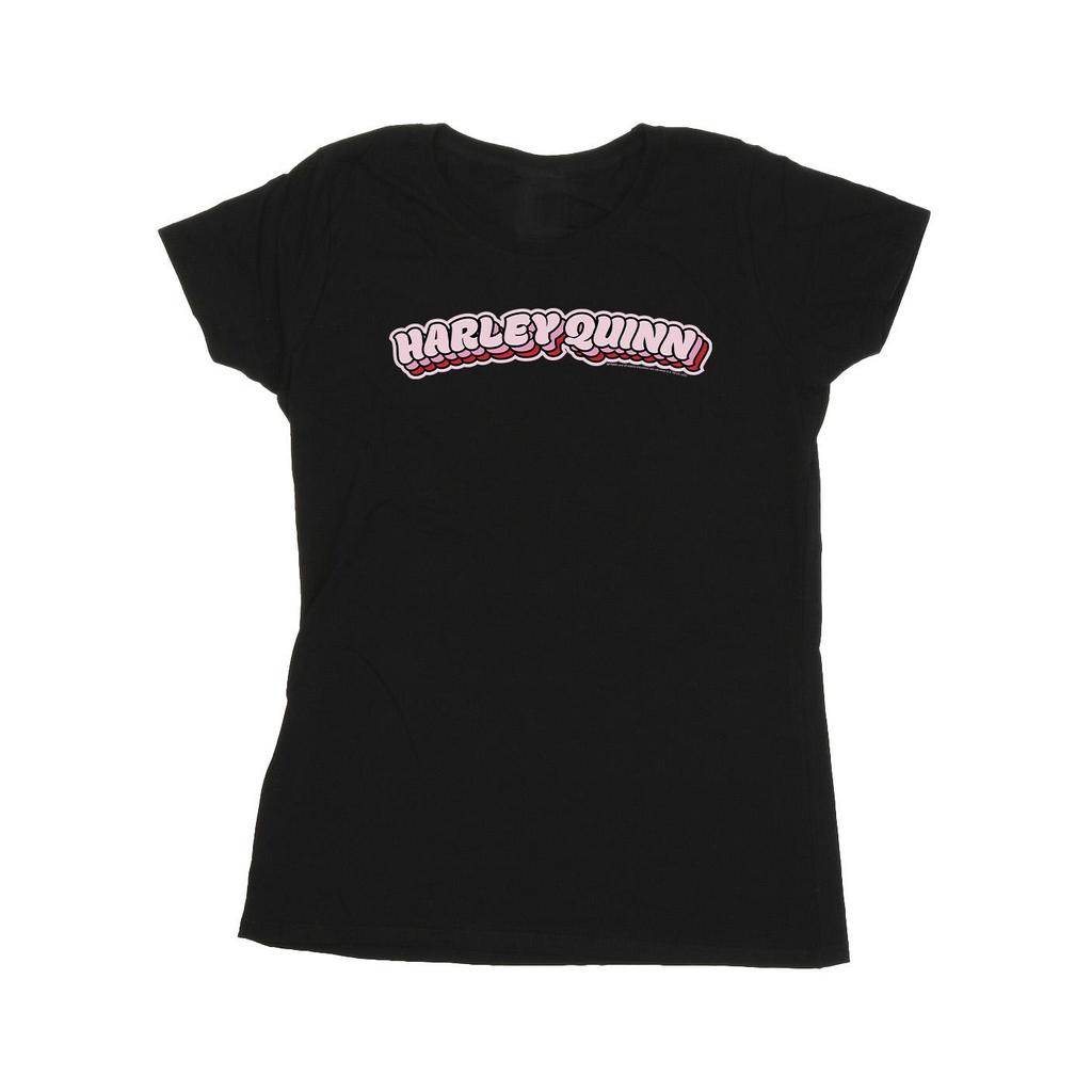 DC Comics Womens/Ladies Batman Harley Quinn Logo Cotton T-Shirt