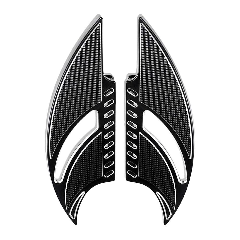 Motorcycle Front Driver Stretched Floorboards Footpegs Footrest Aluminum for Harley Touring Road King Street Road Glide Softail