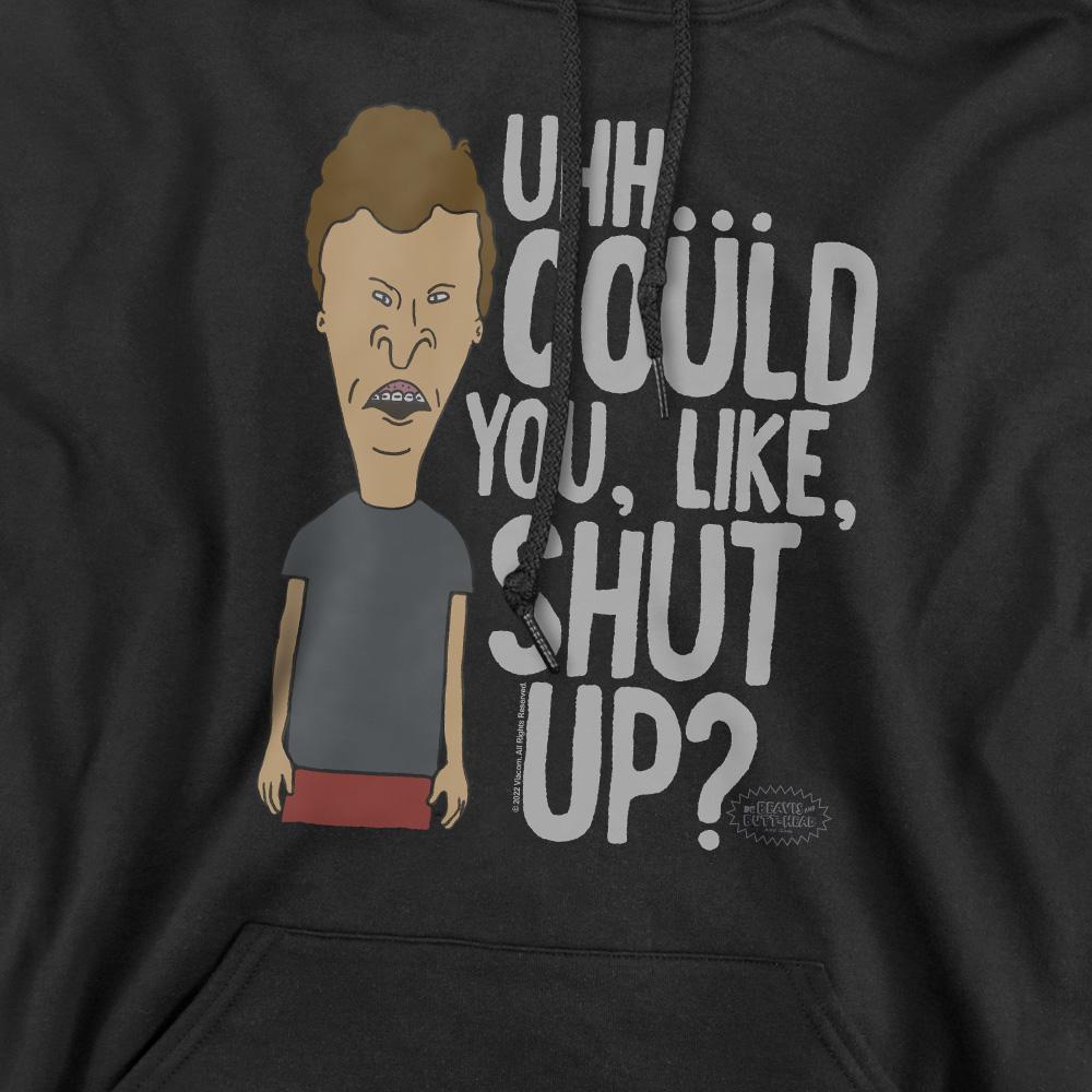 Beavis & Butthead Mens Could You Like Shut Up? Hoodie