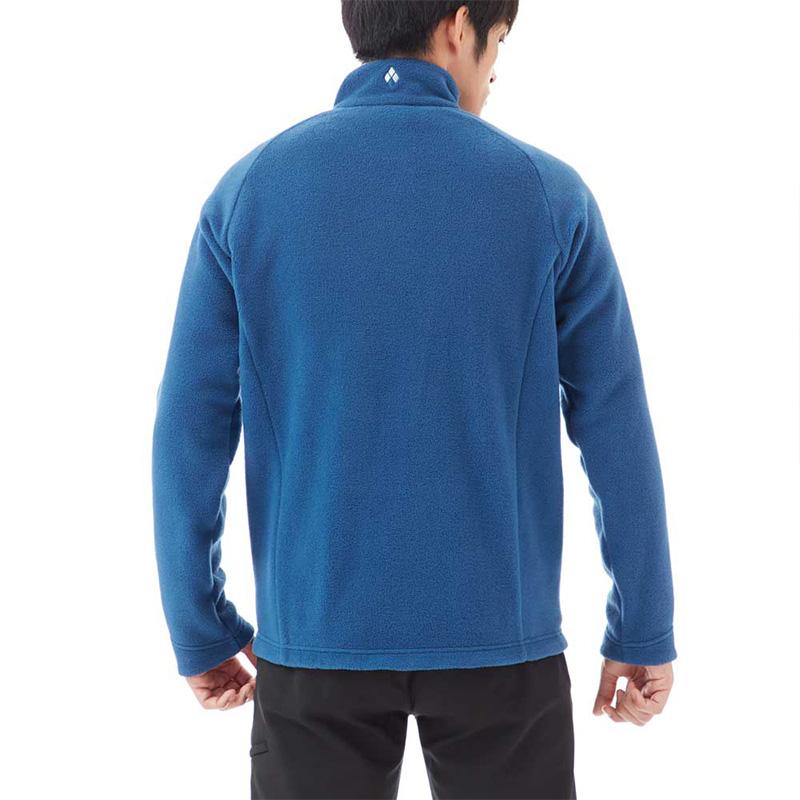 MONTBELL Solid Logo Outdoor Warm Stand Collar Fleece Jacket Men's