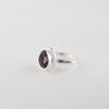 Handmade Amethyst Gemstone 925 Sterling Silver Jewelry Pear Shape Ring For Gift RR-77-4