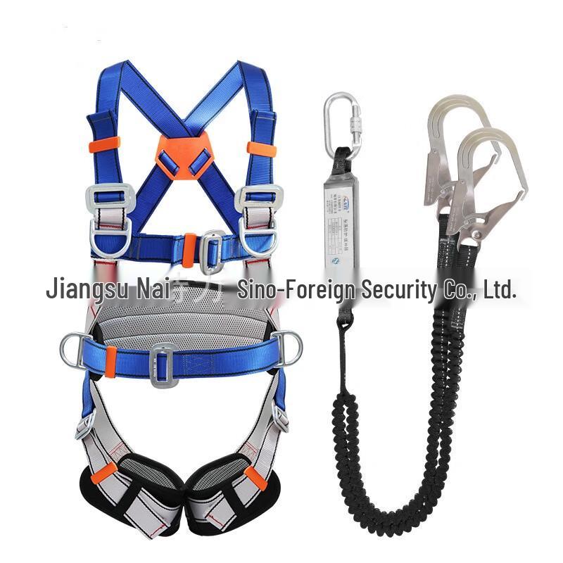 OLOMM Five-Point Full-Body Outdoor Climbing Safety Harness Universal