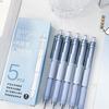 5/6/7 pz/scatola Semplicità Penna Gel Penna sfumata di moda Colore solido 0.5mm Penna gel inchiostro nero Bella penna di cancelleria Articoli per scrittura