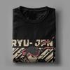 Ryu Streets Fighters T Shirts Men Pure Cotton Vintage T-Shirts Round Collar Game Tees Short Sleeve Clothing Plus Size