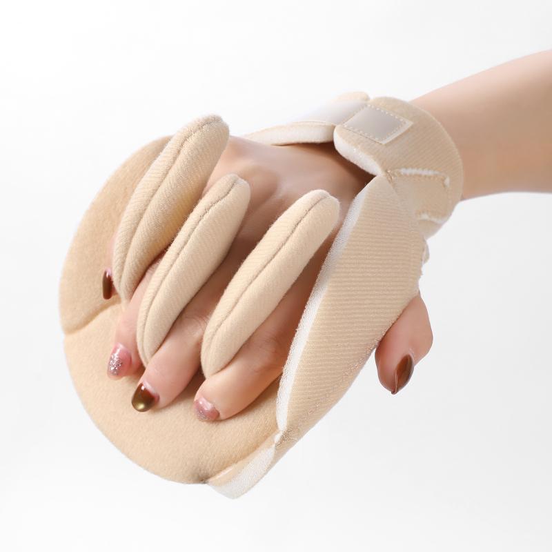 Padded Finger Separator Glove Pressure Relief Hand Contracture Pad Adjustable Palm Protector Ergonomic Fit For Elderly