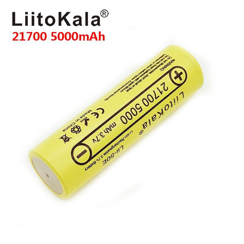 LiitoKala Lii-50E 21700 5000mAh 10C Electric Vehicle Lithium Battery