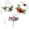 Artificial Silk Flower Wreath with Iron Wire for Front Door Garden Wedding Party Decorations