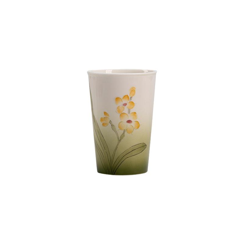 Twelve Flowers Teacup Set Handmade Ceramic Small Coke Cup Simple Modern Tea Drinking Master Cup Chinese Tea Room