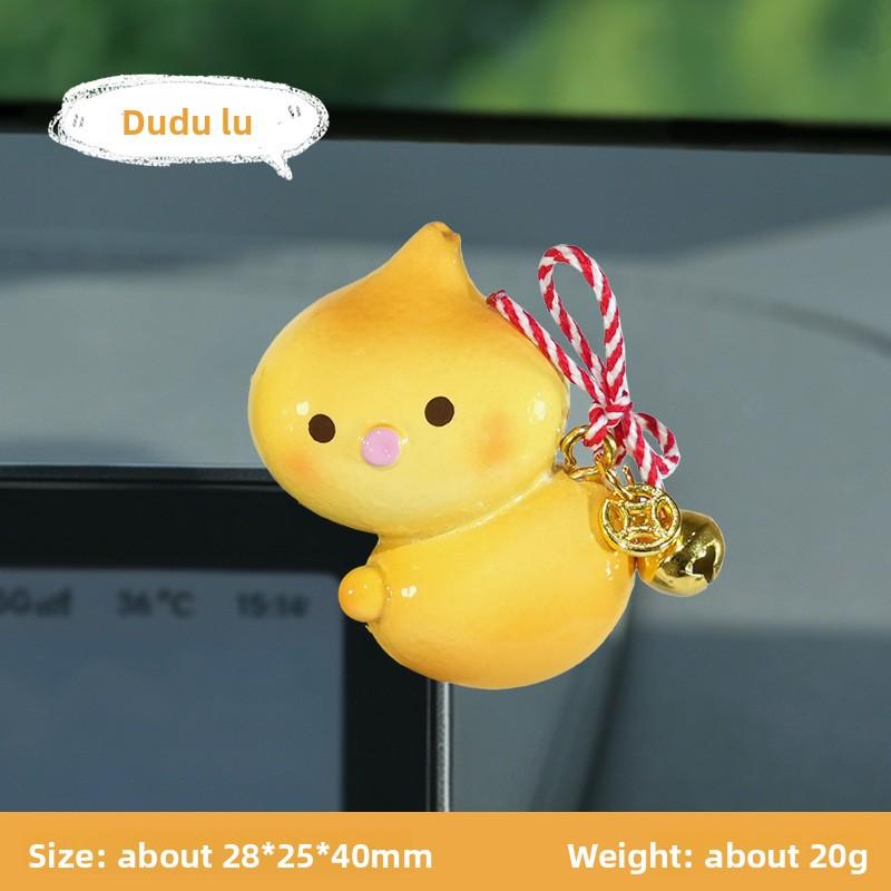 Xiao Fu Lu Car Reclining Figurine, Car Center Console Display Screen, Desktop Decoration, Office Desktop Ornament