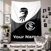 Arazzo da Appendere alla Parete con Nome e Testo Personalizzati, Arazzo Decorativo SC Freiburg FC per Camera da Letto