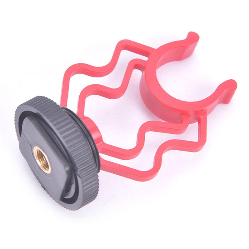 Universal Shock Mount Cold Shoe Mount Adapter Abs Plastic Microphone