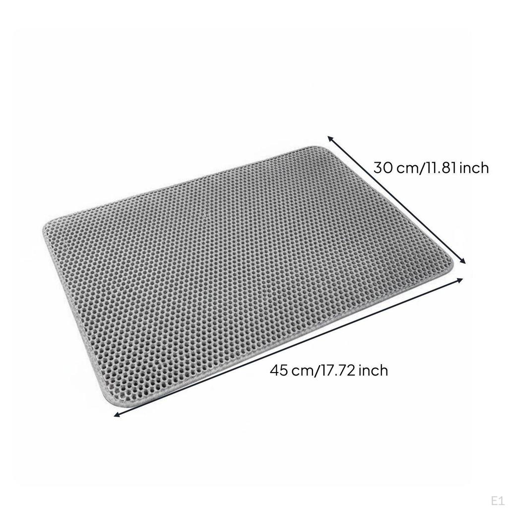 Cat Litter Mat Waterproof Resistant Trapping Easy to Clean & Washable Floor Protection M