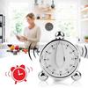 Kitchen Timer Portable Count Down Plastic Electroplating Creative Alarm Clock for Home