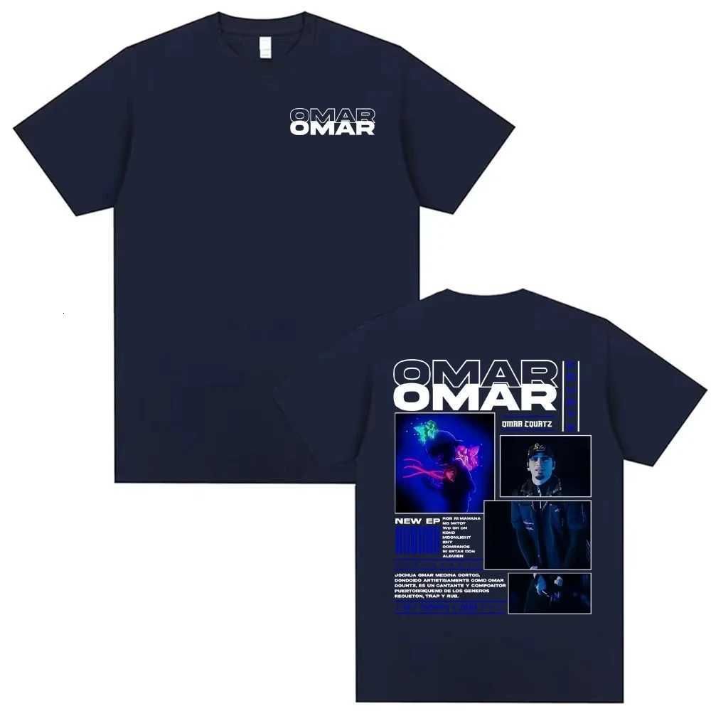 Omar Courtz Por Si No Estoy 2026 World Tour Grafica Copertina T-shirt 2026 Estate Nuova Unisex Unisex Cotone T-shirt Street Wear Y2K