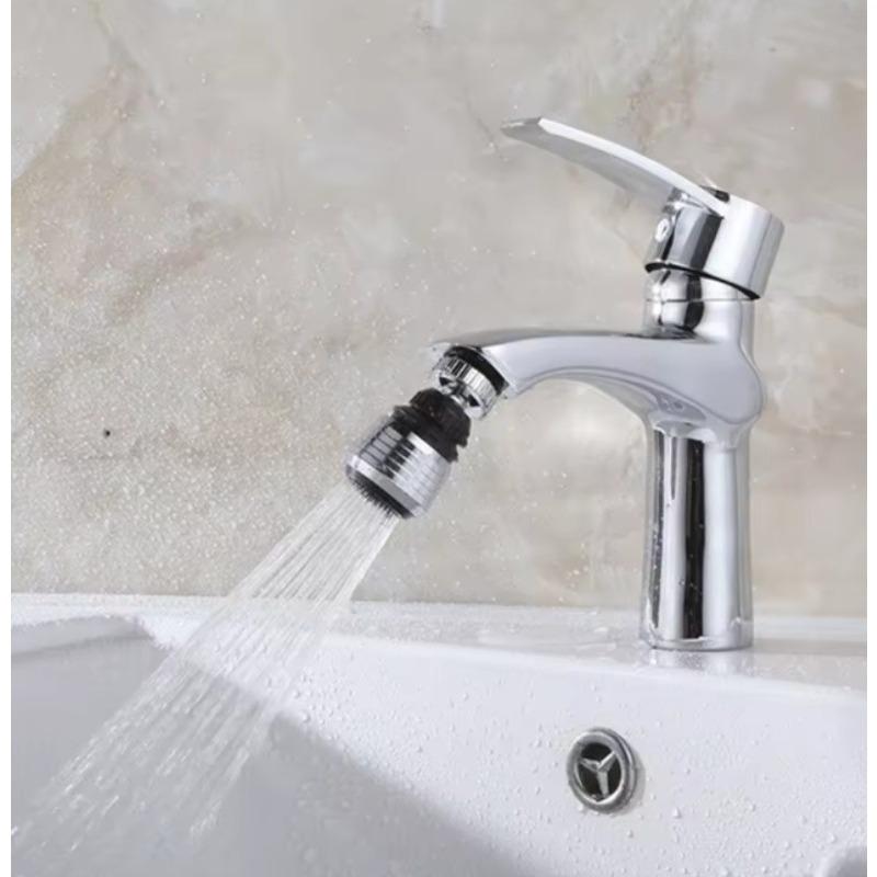 1PC 360° Rotating Kitchen Faucet Aerator - Water Saving Nozzle Filter with Universal Adapter & Splash Guard