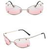 Women's sunglasses, punk style metal personality street photography, fashionable driving beach sunglasses