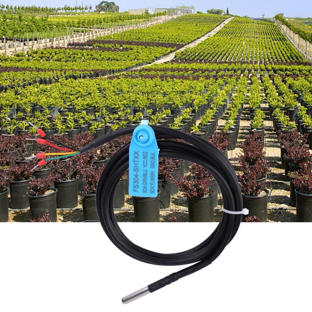 SHT30 Soil Sensor I2C Interface Low Consumption Temperature & Humidity Sensor Digital Extension Cable Sensor Probe
