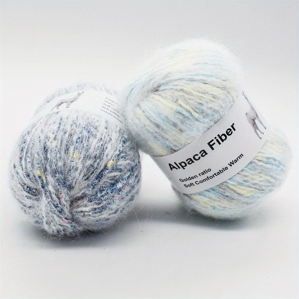 6-Pack Soft Cashmere Wool Acrylic Blend Yarn (50g/280m Per Skein) Multi-Color for Knitting & Crocheting Sweaters 3.5-4.5mm Needle/Hook Handmade Yarn
