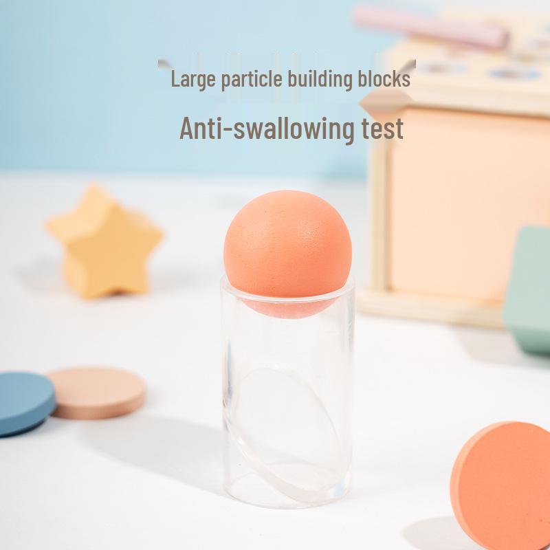 Montessori Holzgeometrische Formen und Farben Erkennungsspielzeug für 0-3 Jährige