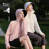 Women's Summer 2024 UV Protection Ice Silk Cycling Cardigan – Black Glue Original Yarn, Lightweight, and Breathable.