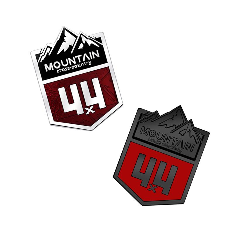 Metal Emblem Car Styling 4x4 Mountain Front Grille Sticker Badge for Jeep Compass Grand Cherokee Renegade Wrangler SUV 4WD ALT1