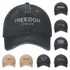 Charlie Kirk Freedom RIP Baseball Cap Unisex Women Distressed Denim Washed Sun Cap A True Patriot Outdoor All Seasons Travel Hat