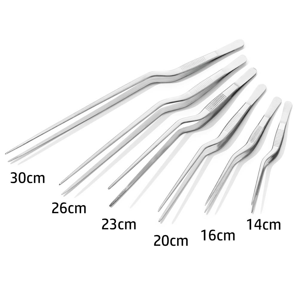 Kitchen Tongs Kitchen Utensils BBQ Tweezer Food Clip Kitchen Chief Tongs Stainless Steel Portable for Picnic Barbecue Cooking