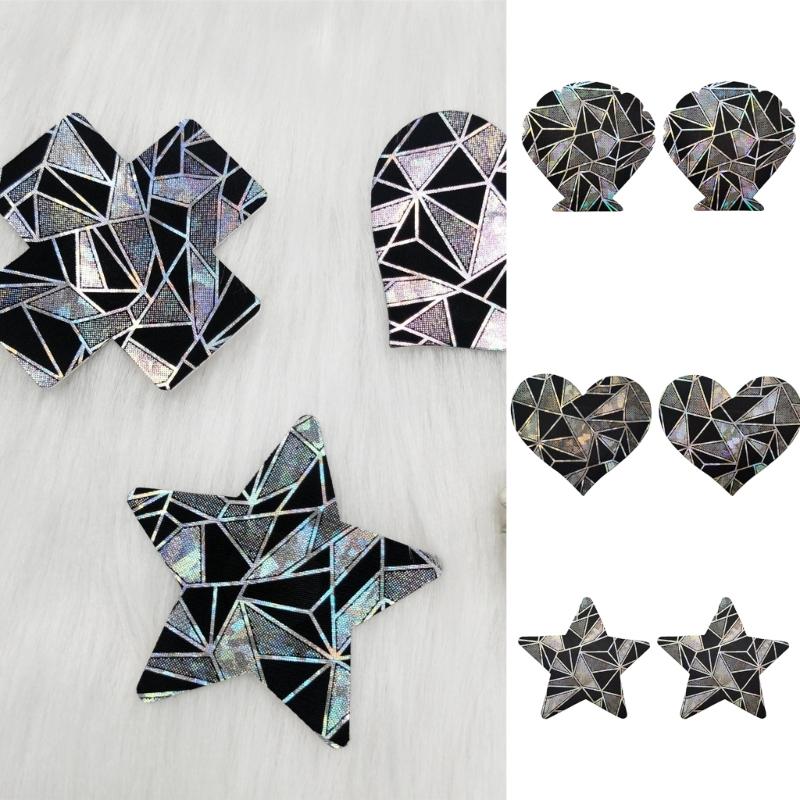 Broken Style Breast Stickers,Pasties Nipple Stickers Disposable Sticky Breast Petal,Nipple Cover for Women Girls