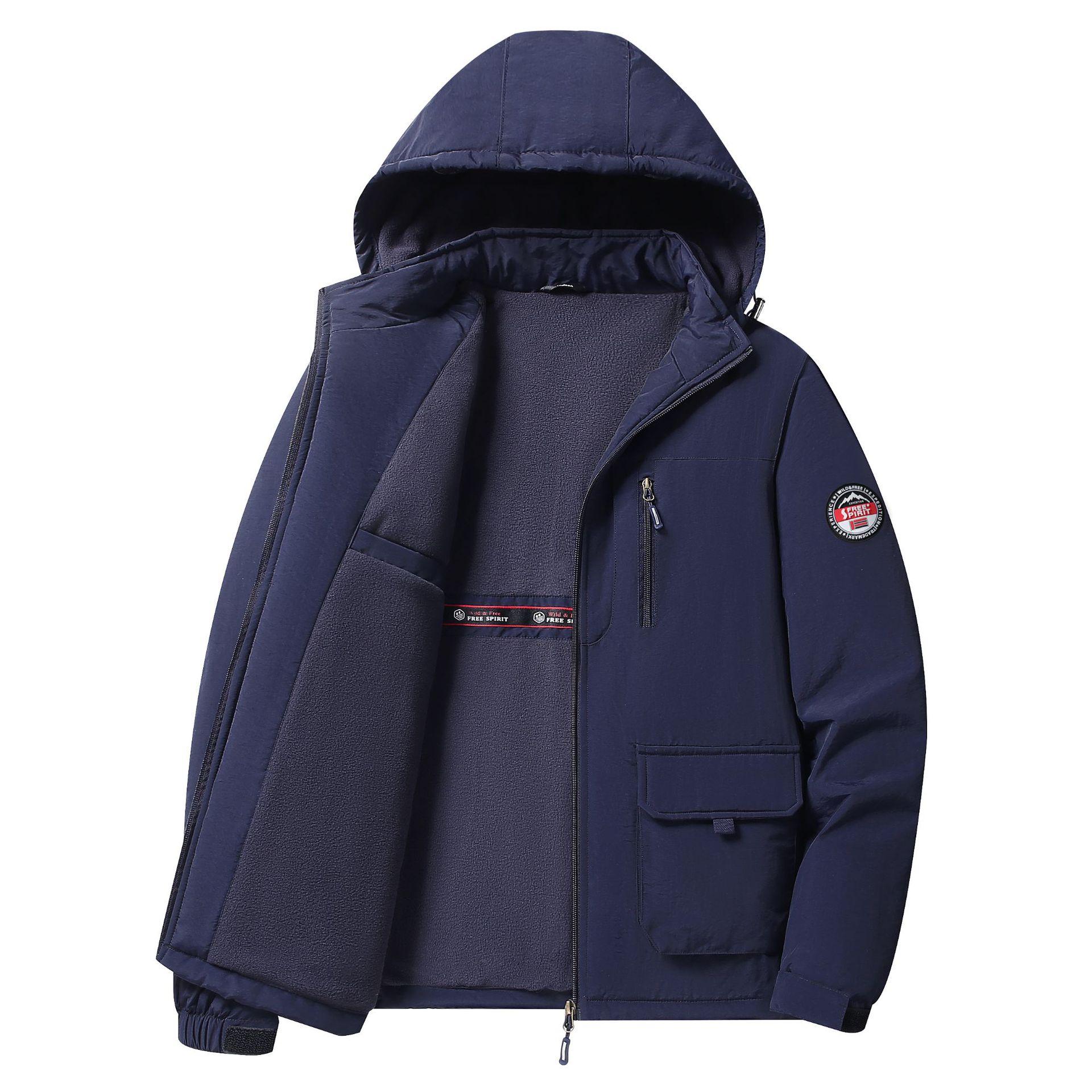 

Весна Осень Хип-хоп Уличная одежда На открытом воздухе Зеленый Черный Куртки карго Мужская Повседневная Мода Оверсайз XS темно-синий