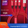 New Woven 3-in-1 Multi-function Charging Cable
