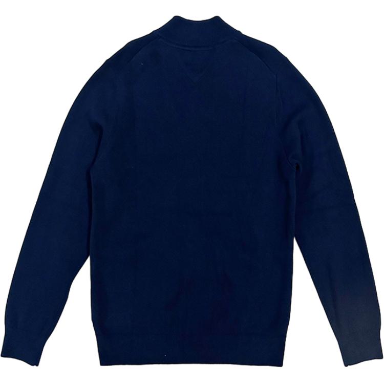 Tommy Hilfiger Casual Comfortable Simple Warm Zip Stand Collar Long Sleeve Knit Sweater Men Sweater 78JB769-410
