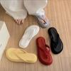 Shoes Round Head Thick Sole Beach Toe Flip-flops Shoes Sandals Outer Wear Summer