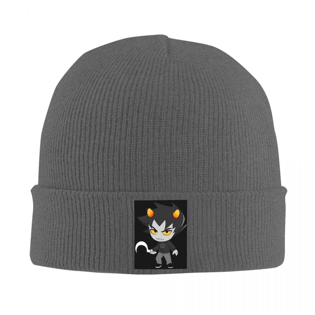 Homestucks Karkat Vantas Warm Knitted Cap Hip Hop Bonnet Hat Autumn Winter Outdoor Beanies Hats for Men Women Adult